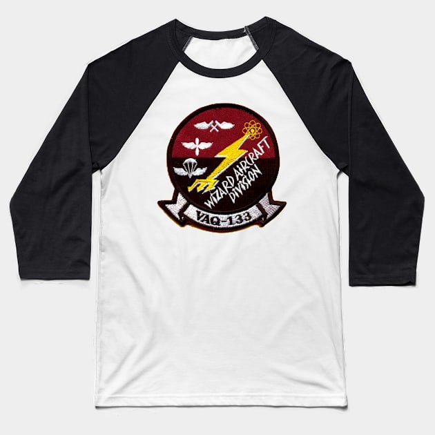 VAQ-133 Wizard Aircraft Squadron Baseball T-Shirt by Spacestuffplus